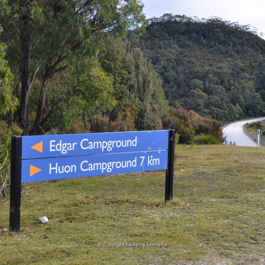 edgar campground free camping lake pedder tasmania