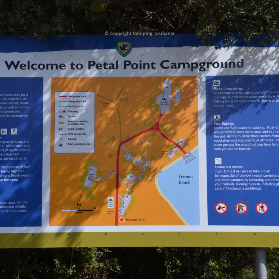 free camping petal point campground